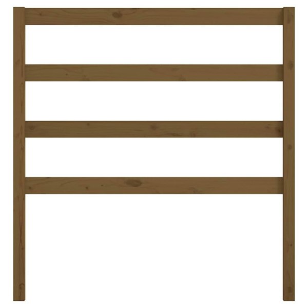 Berkfield Bed Headboard Honey Brown 106x4x100 cm Solid Wood Pine