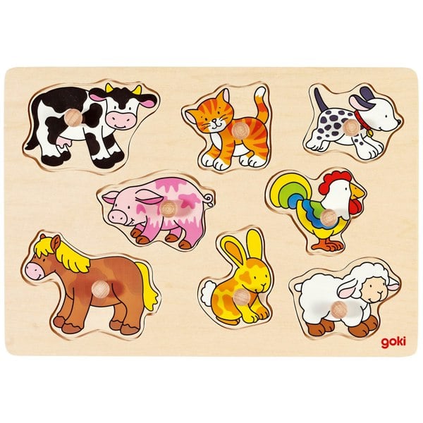 Goki Lift-out Puzzle - Farm Animals VI