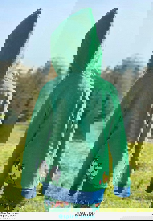 Organic Hillside Applique Hoodie - Toby Tiger