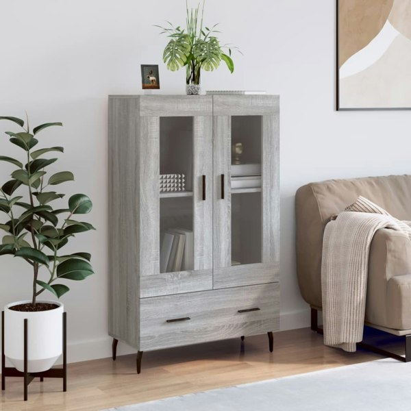 Berkfield Highboard Grey Sonoma 69.5x31x115 cm Engineered Wood