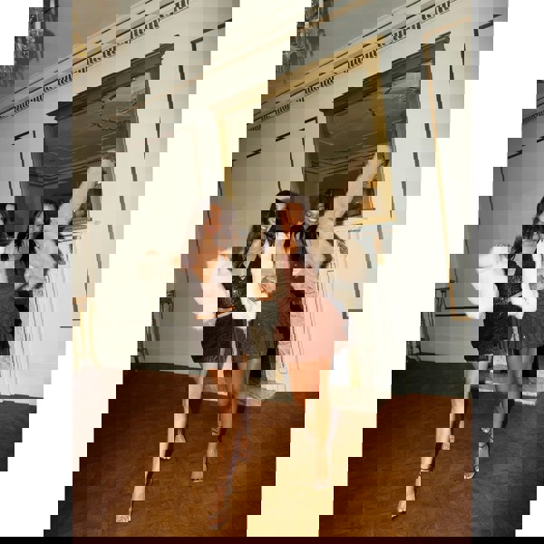 Pink Vanilla Sequin Skort