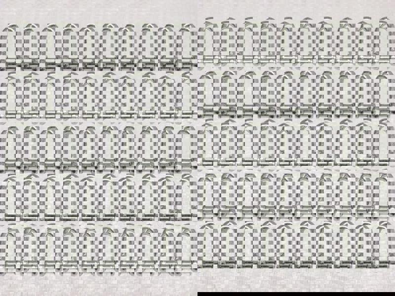 x50 12MM Galvanised Commercial Dee Shackles With Countersunk Pin - Chain Connect Caravan Flush