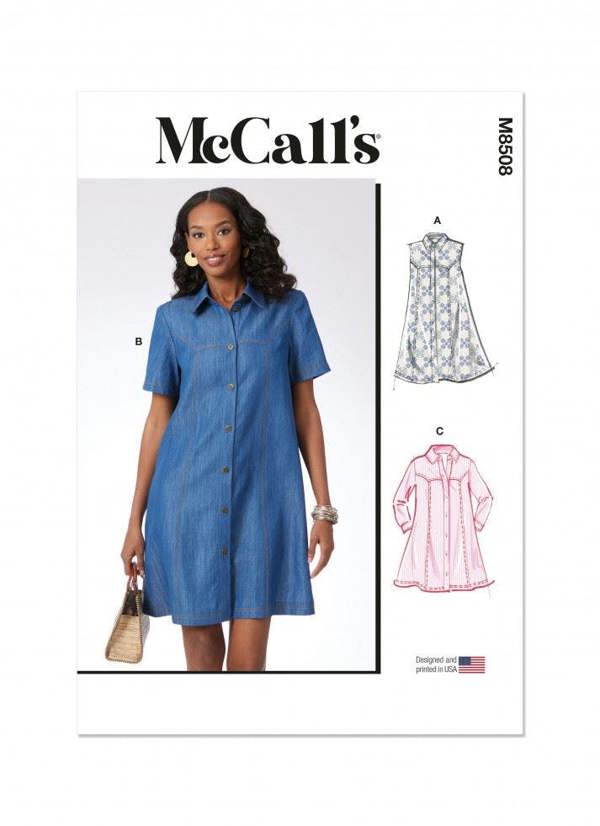 McCalls 8508 Paper Sewing Pattern – Women's Dress, Intermediate