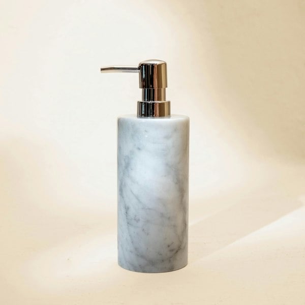 Carrara marble bathroom set full 7 piece luxury genuine stone