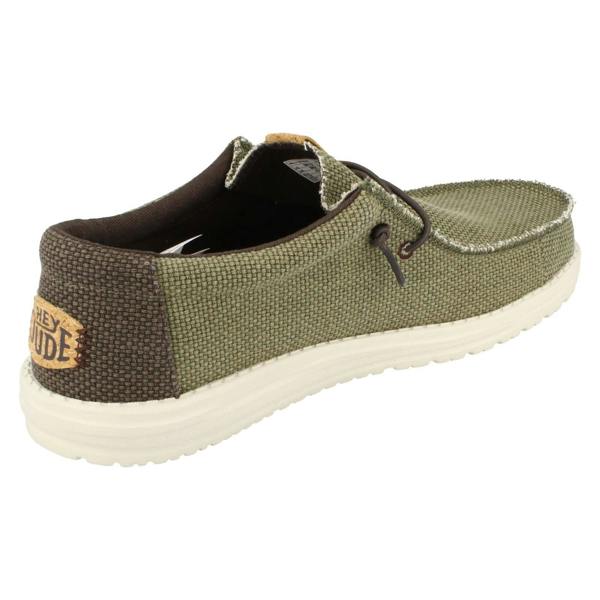 HEYDUDE Mens Hey Dude Lace Up Casual Shoes Wally Braided