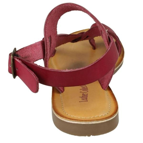 Leather Collection Ladies Leather Collection Toe Loop Sandals F00127
