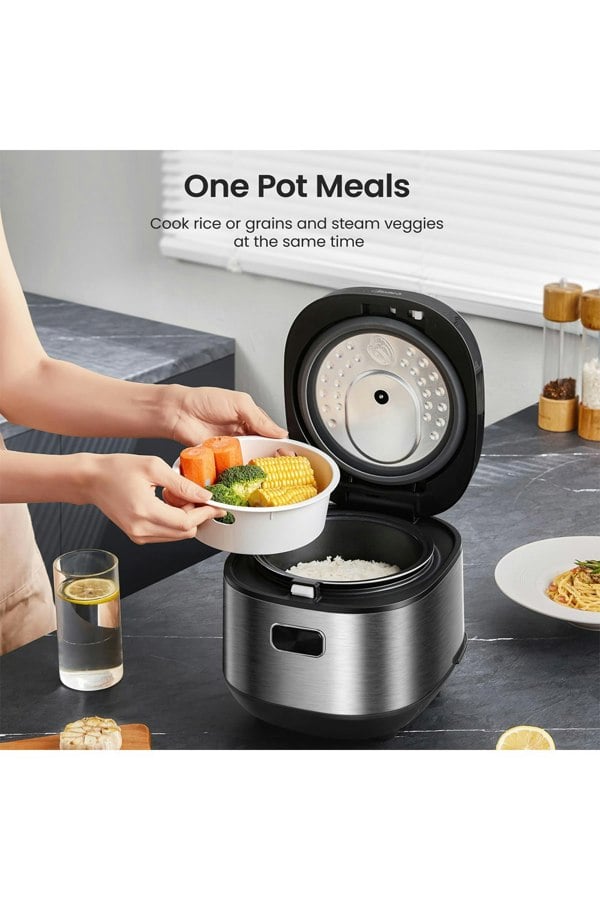 Living and Home 2L Midea Rice Cooker Anti-Overflow with 9 Functions & Timer