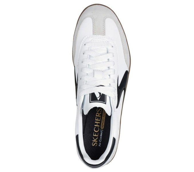 Skechers Hotshot Kickoff Leather Women's White/Black Trainers
