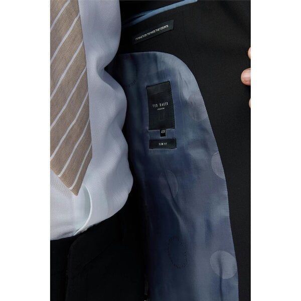 Ted Baker Slim Fit Performance Black Panama Jacket