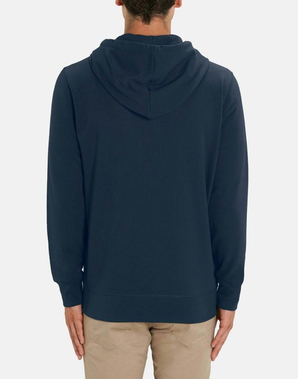 Men's Organic Cotton Zip-up Hoodie – French Navy - British Boxers