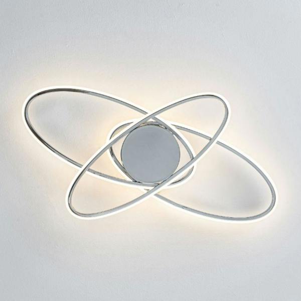 Pagazzi Lighting Astra 3 Light Chrome LED Semi Flush Ceiling Light