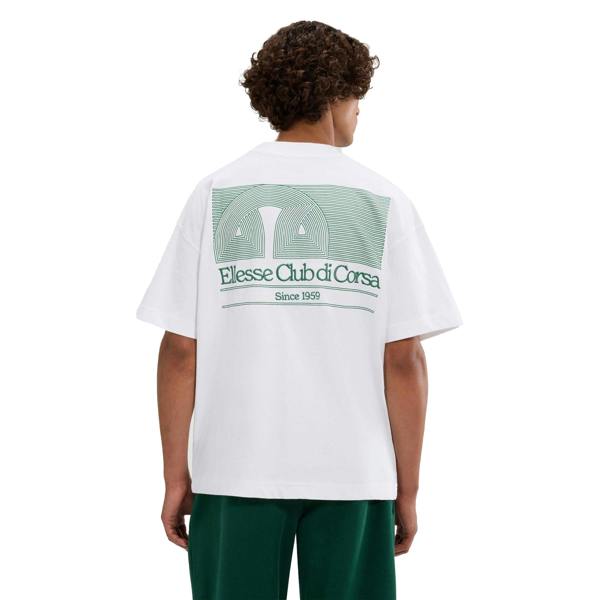 Ellesse Mens Club Di Corsa T-Shirt - White - 