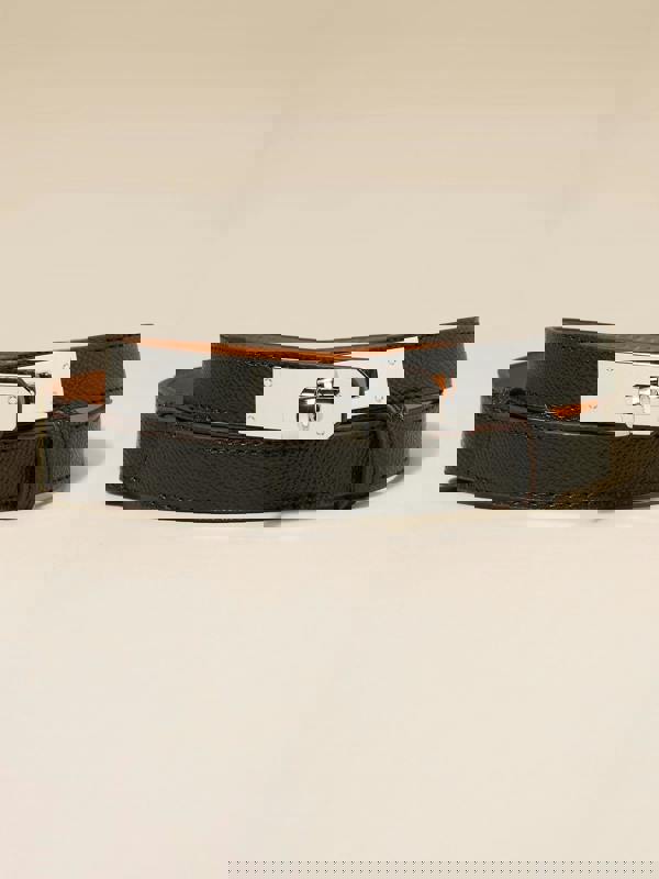 GWD Philipa Buckle Belt Collection, Camel, Brown, and Black