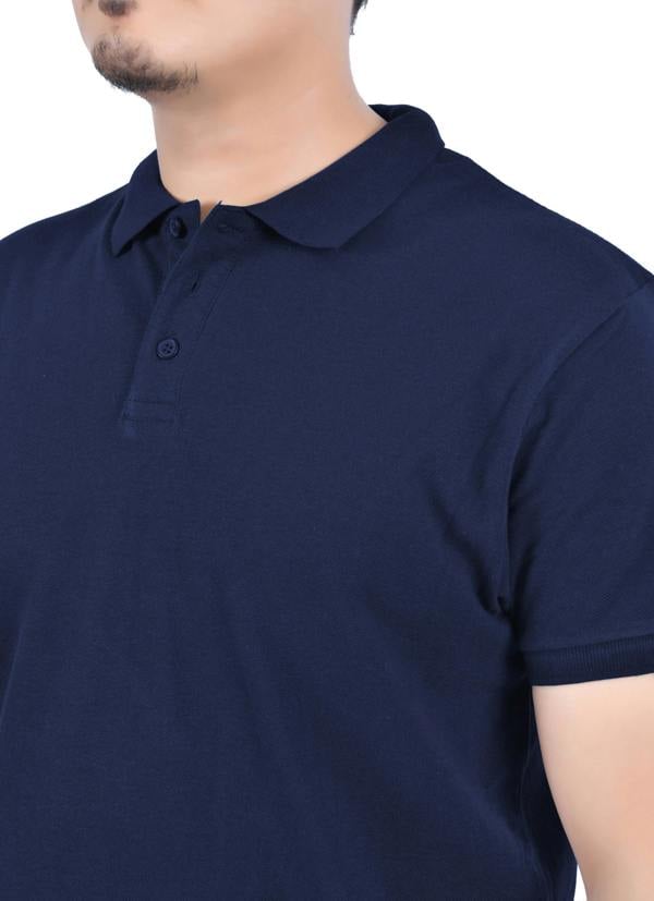 Mens Classic Short Sleeve Polo Shirt - Navy