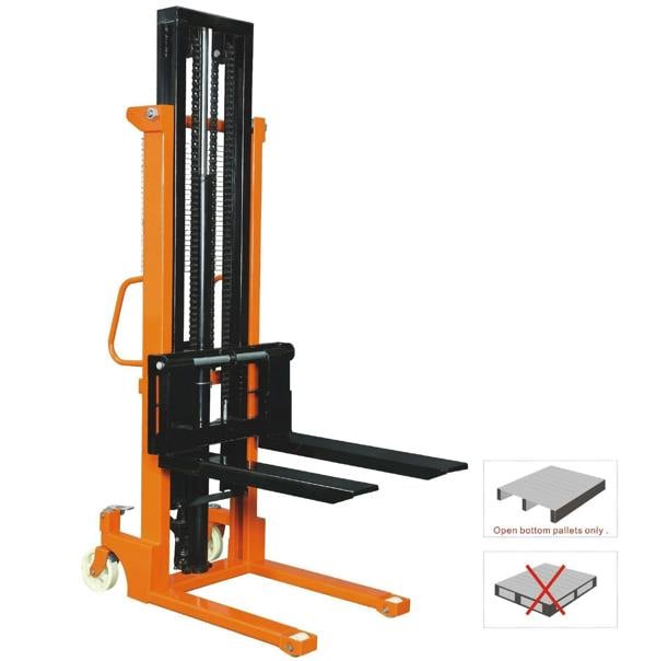 Manual Hydraulic Pallet Stacker 1.5T (Hand Forklift Lifter 1.6M)
