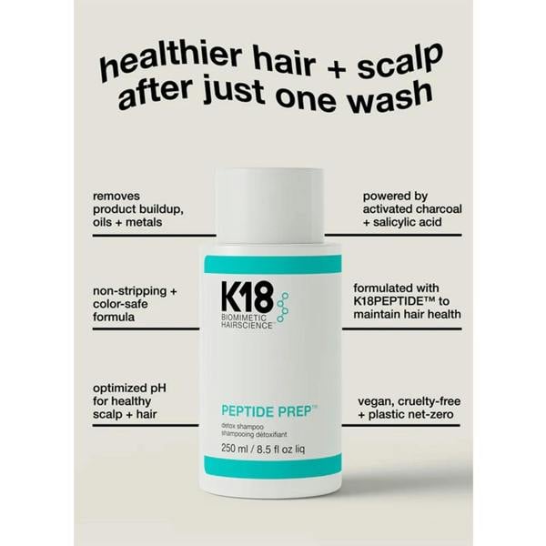 K18 Peptide Prep Detox Shampoo and Repair Mask Duo Duo