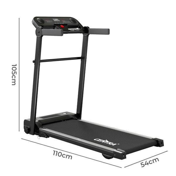 Centra Folding Treadmill Running Machine 4 in 1 Walking Pad Bluetooth LED Remote