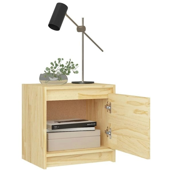 Berkfield Bedside Cabinet 40x30.5x40 cm Solid Pinewood