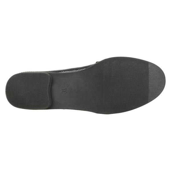 Spot On Ladies Spot On Tassel Trim Loafer Shoes F80418