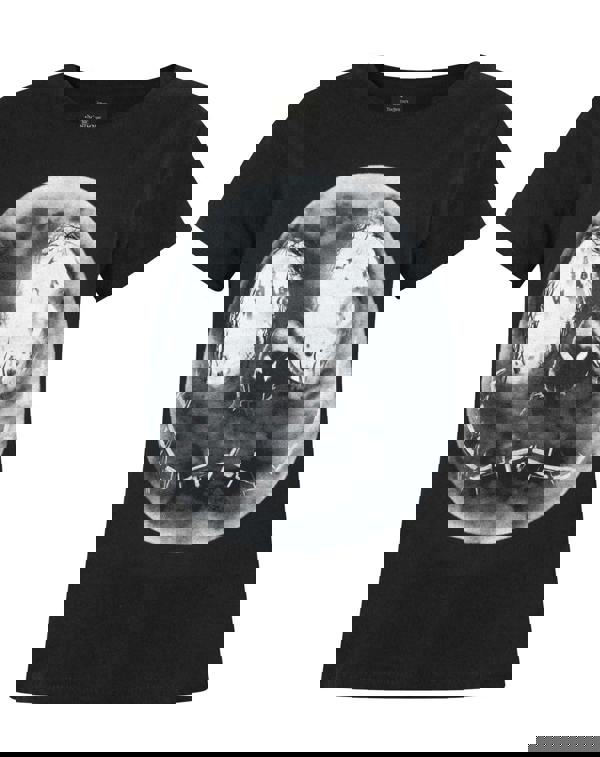 Disney The Nightmare Before Christmas Girls Black Jack Skellington Short Sleeved T-Shirt