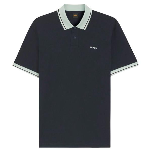 Boss Pe Blocks Contrast Collar Polo