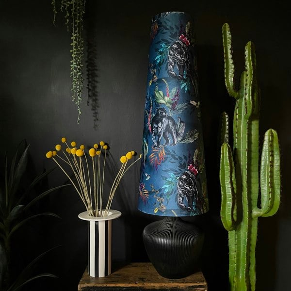 Love Frankie Handmade Oversized Cone Lampshades in Smoke