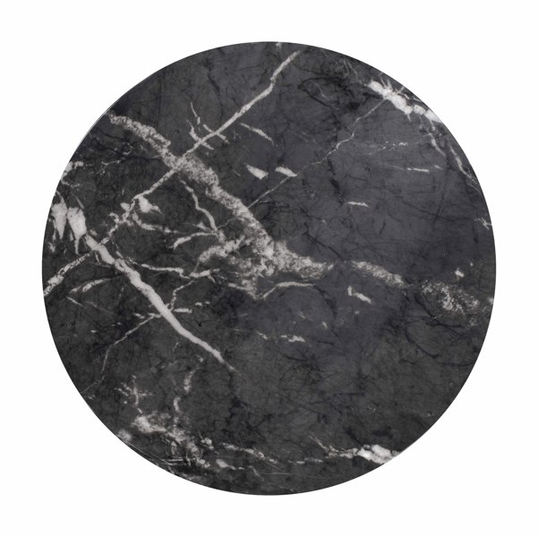 Furniture Edit Rue Black Marble Side Table