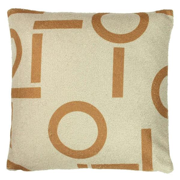 Furn Circa Shearling Square Cushion Cover - Ginger