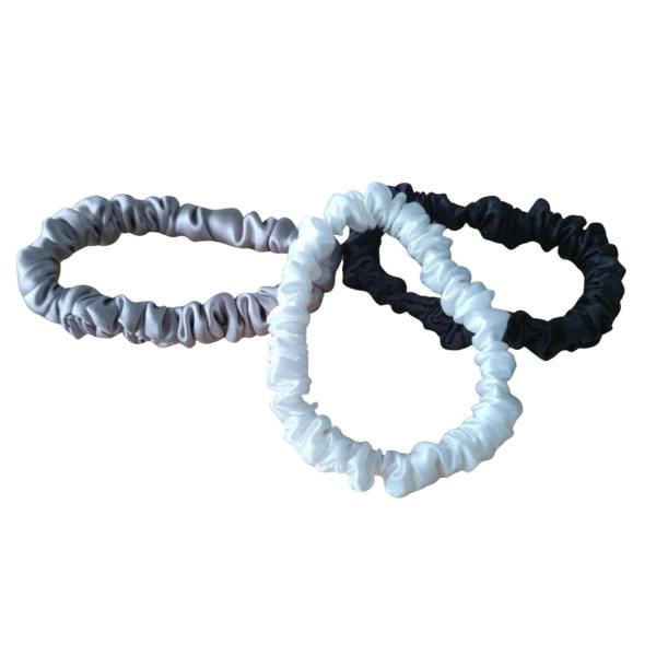 White Lotus Beauty Cruelty Free Mulberry Silk Scrunchies 3 Pack