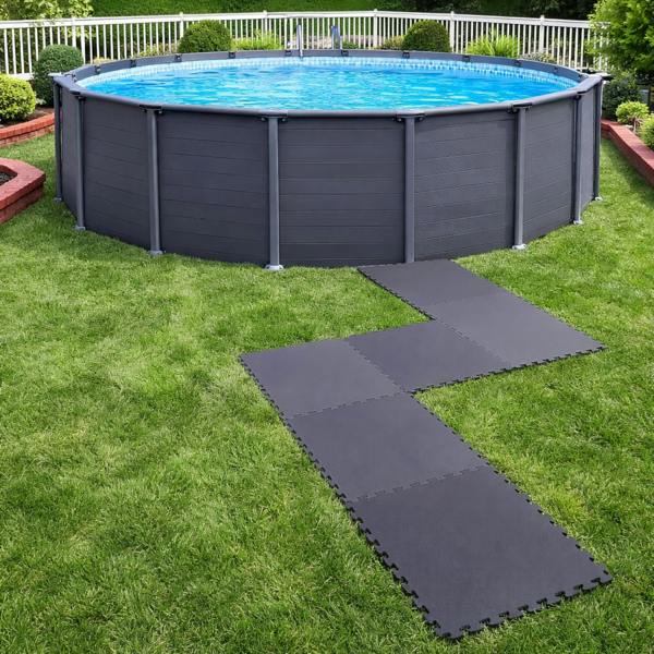 smartbies Intex Interlocking Padded Floor Protectors Pool Mat 8 Piece Set