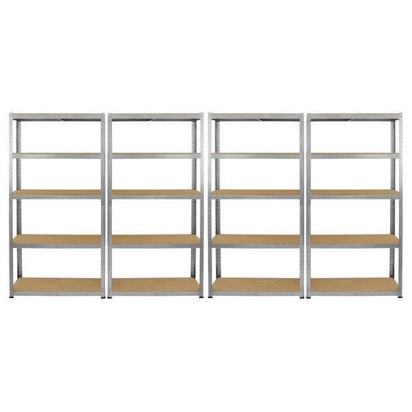 Monster Racking 4 x Galwix Galvanised Steel Shelves, 90cm Wide
