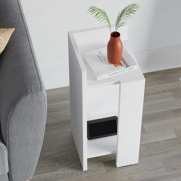 Decortie Elos Modern Bedside Table Left Module Narrow 25cm