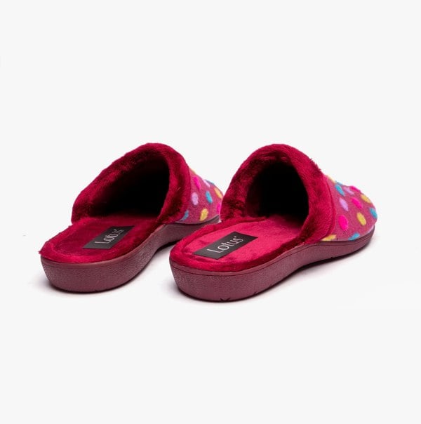 Lotus BERLIE Womens Slippers Bordo