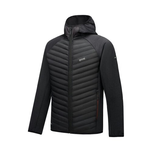 Regatta Mens Andreson Hybrid Jacket - Black/Burnt Henna