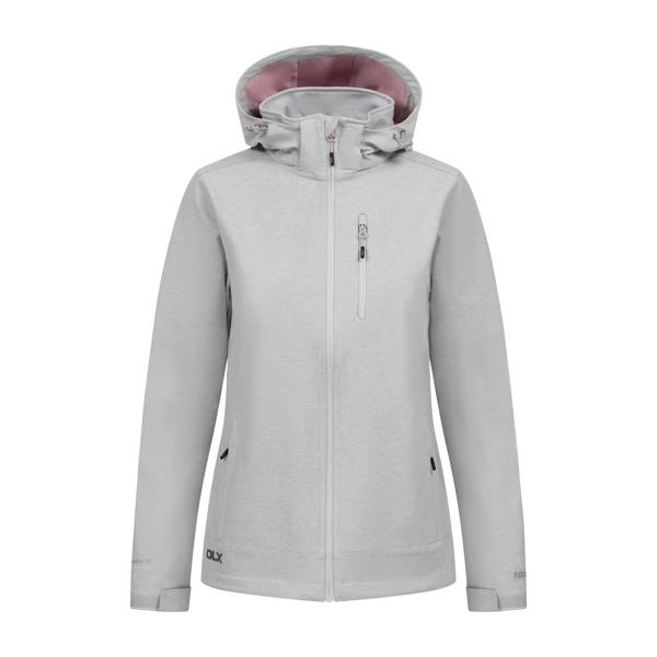 Trespass Womens/Ladies Lorimer DLX Softshell Jacket - Pale Grey Marl - 