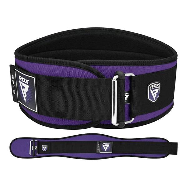 RDX Sports WEIGHT LIFTING BELT EVA CURVE RX3 PURPLE