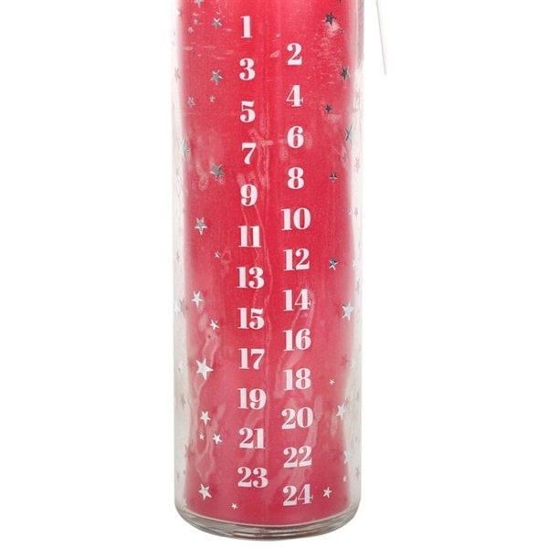 Serano Red Vanilla Advent Tube Candle