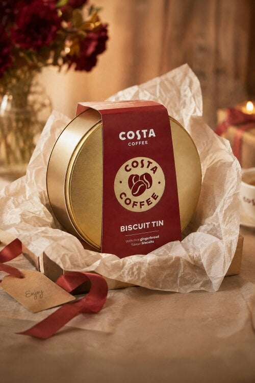 Costa Coffee Gingerbread Mini Biscuit Gift Tin 300g