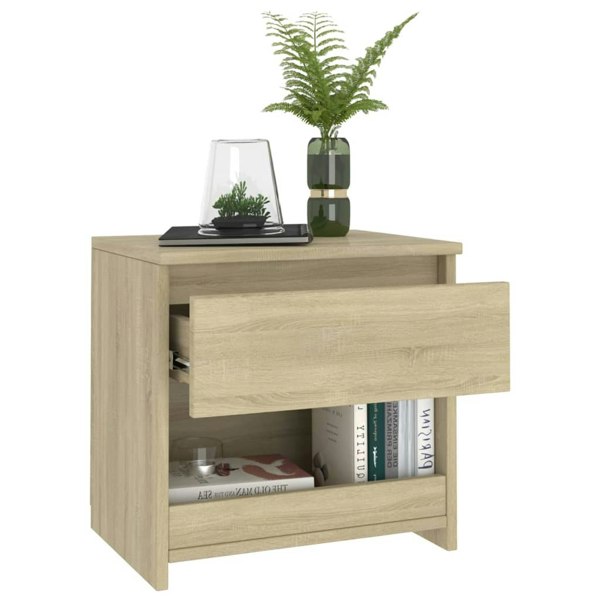 Berkfield Bedside Cabinets 2 pcs Sonoma Oak 40x30x39 cm Engineered Wood