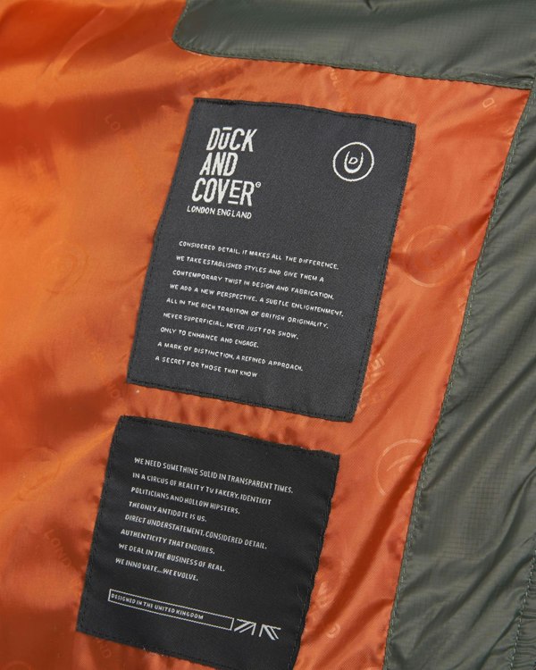 Duck and Cover Carricore Padded Jacket Dark Olive