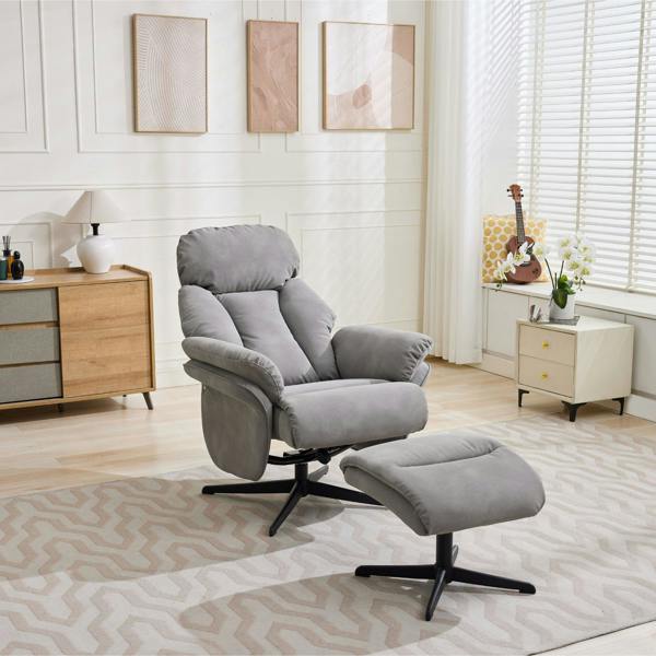 Portobello Swivel Chair with Footstool