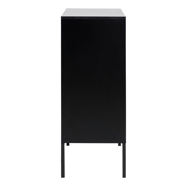 Furniture To Go Seaford 3 Door 2 Drawer Sideboard in Black & Oak