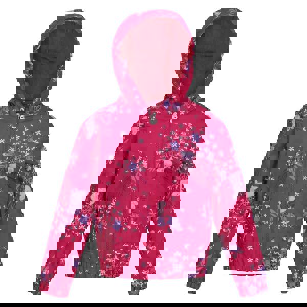 Regatta Childrens/Kids Peppa Pig Flowers Waterproof Jacket - Pink Fusion - 