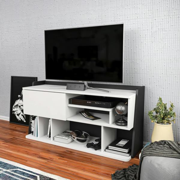Decorotika Raca Modern Tv Stand TV Cabinet for TV's up to 55"