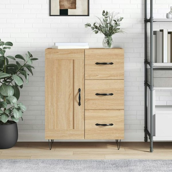 Berkfield Sideboard Sonoma Oak 69.5x34x90 cm Engineered Wood