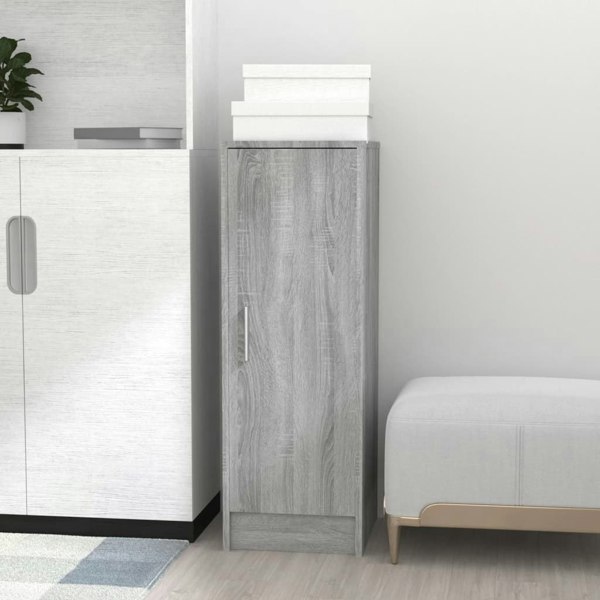 Berkfield Shoe Cabinet Grey Sonoma 32x35x92 cm Engineered Wood
