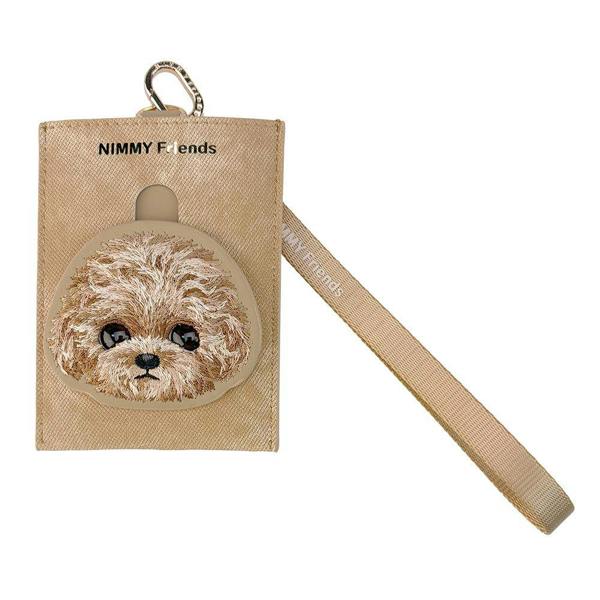 Nimmy Friends Nimmy Big Eye Cute Pet Teddy Face Card Sleeve Holder Brown - N-XDY-KT-014