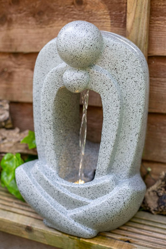 Tranquillity Water Features Zen Pour with Lights Contemporary Water Feature