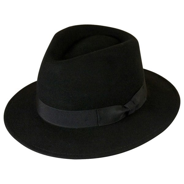 Gamble & Gunn Black Felt Fedora