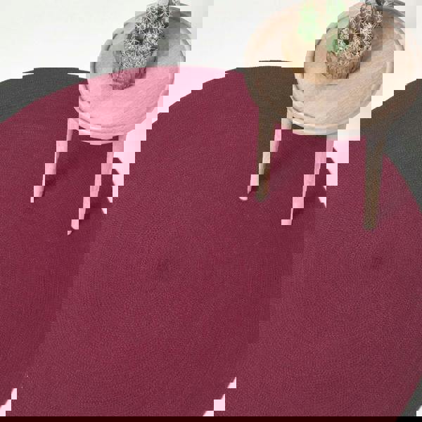 HOMESCAPES Handmade Woven Braided Rug